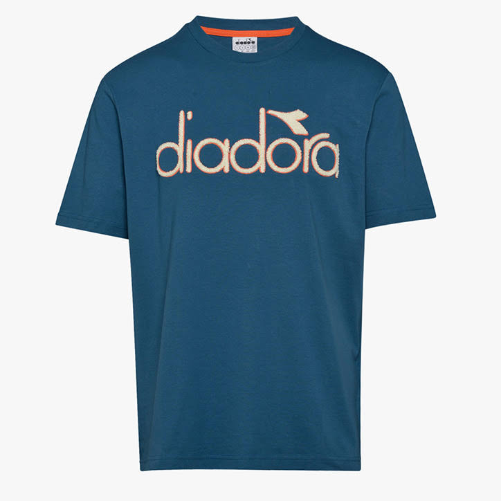 Diadora 5PALLE OC Short-Sleeved T-Shirt Dark Blue L YOF0_T6OJR33