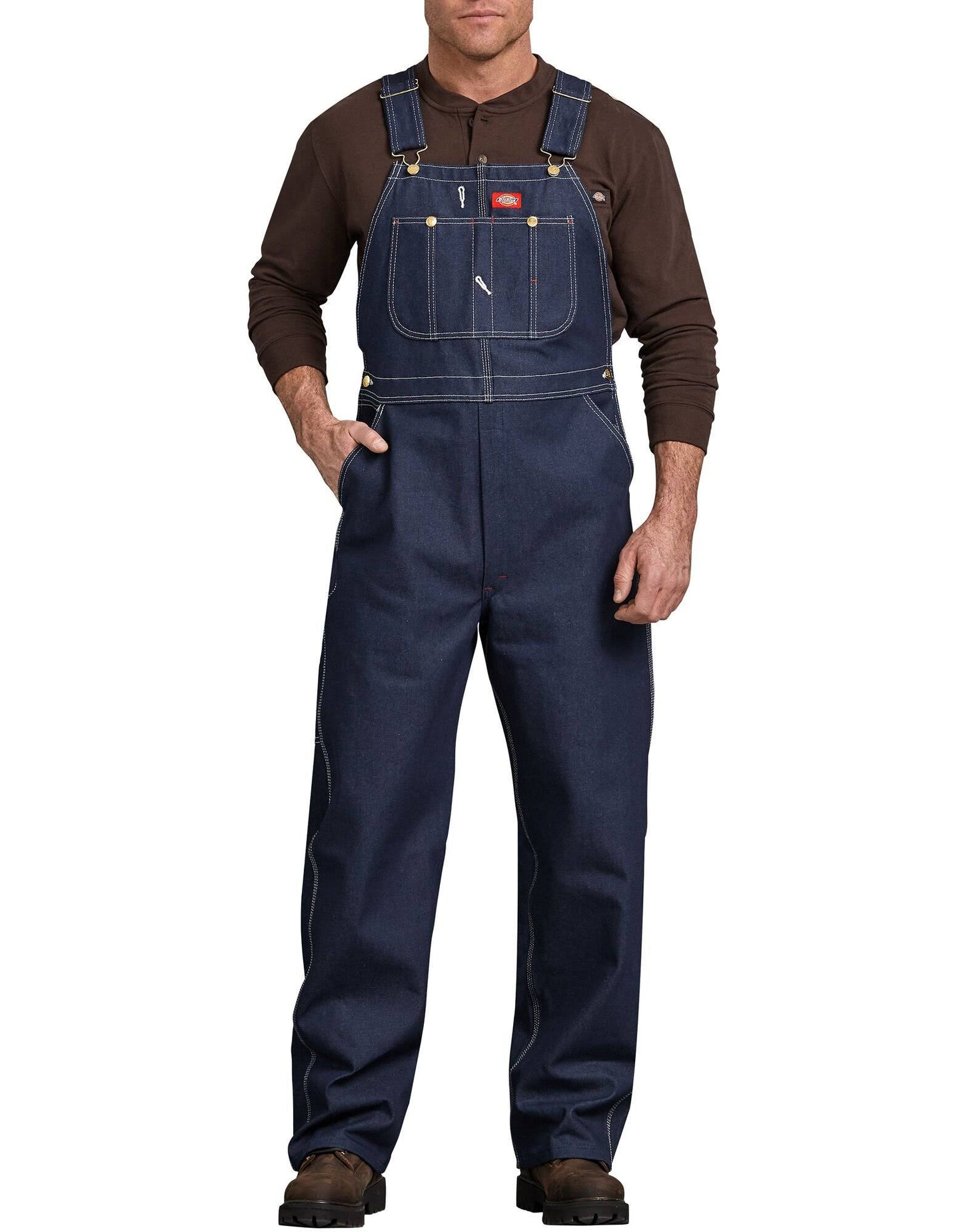 Dickies Mens Indigo Bib Overall - Indigo Blue VAK3_L9BKL41