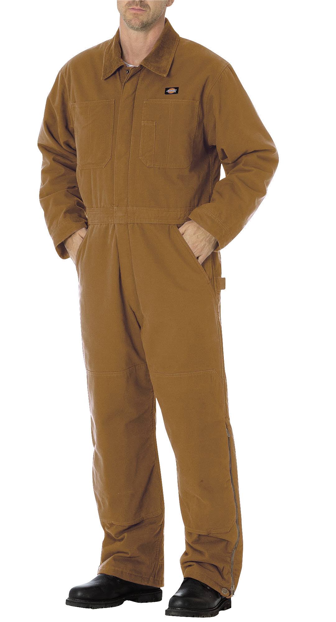 Dickies Sanded Duck Insulated Coverall - Brown Duck QVE3_K4EMW52