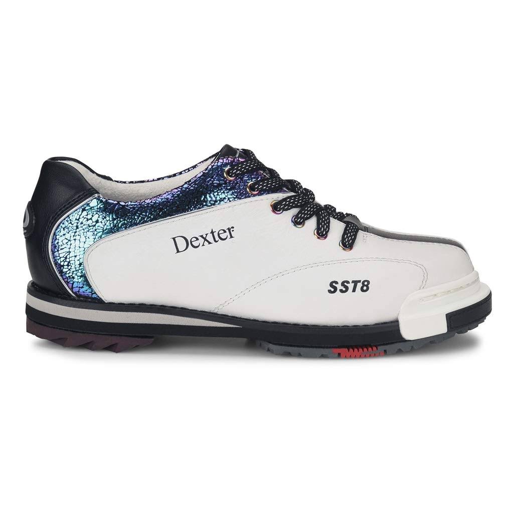 Dexter Womens SST 8 Pro White/Crackle/Black Bowling Shoes NXH0_L4RTO25