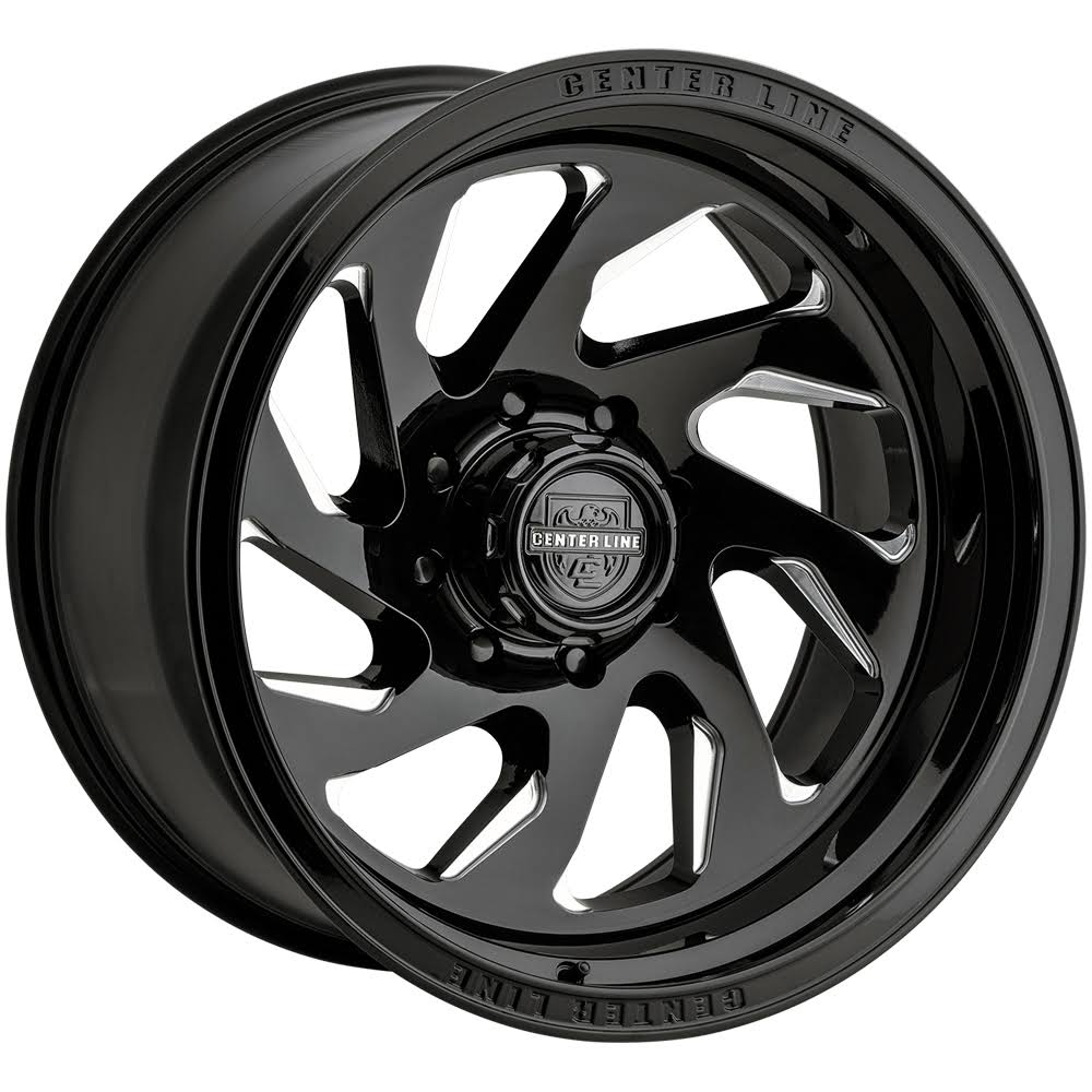 Center Line Tangent 847BM LT7 Wheel 20x9 8x6.5 (8x165.1) Gloss Black Milled 18mm IVD5_C0ZOM53