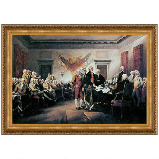 Design Toscano Declaration of Independence, 1817 by John Trumbull Framed Painting Print; Large HUG6_T7DZJ24