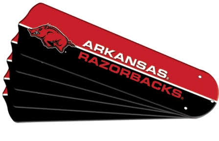 Ceiling Fan Designers 7992-ARK New NCAA Arkansas Razorbacks 42 in. Ceiling Fan Blade Set FJI5_L2LCK11