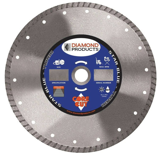 Diamond Products Star Blue High Speed Turbo Blade for Concrete 76591 NZL0_Q7GJD83