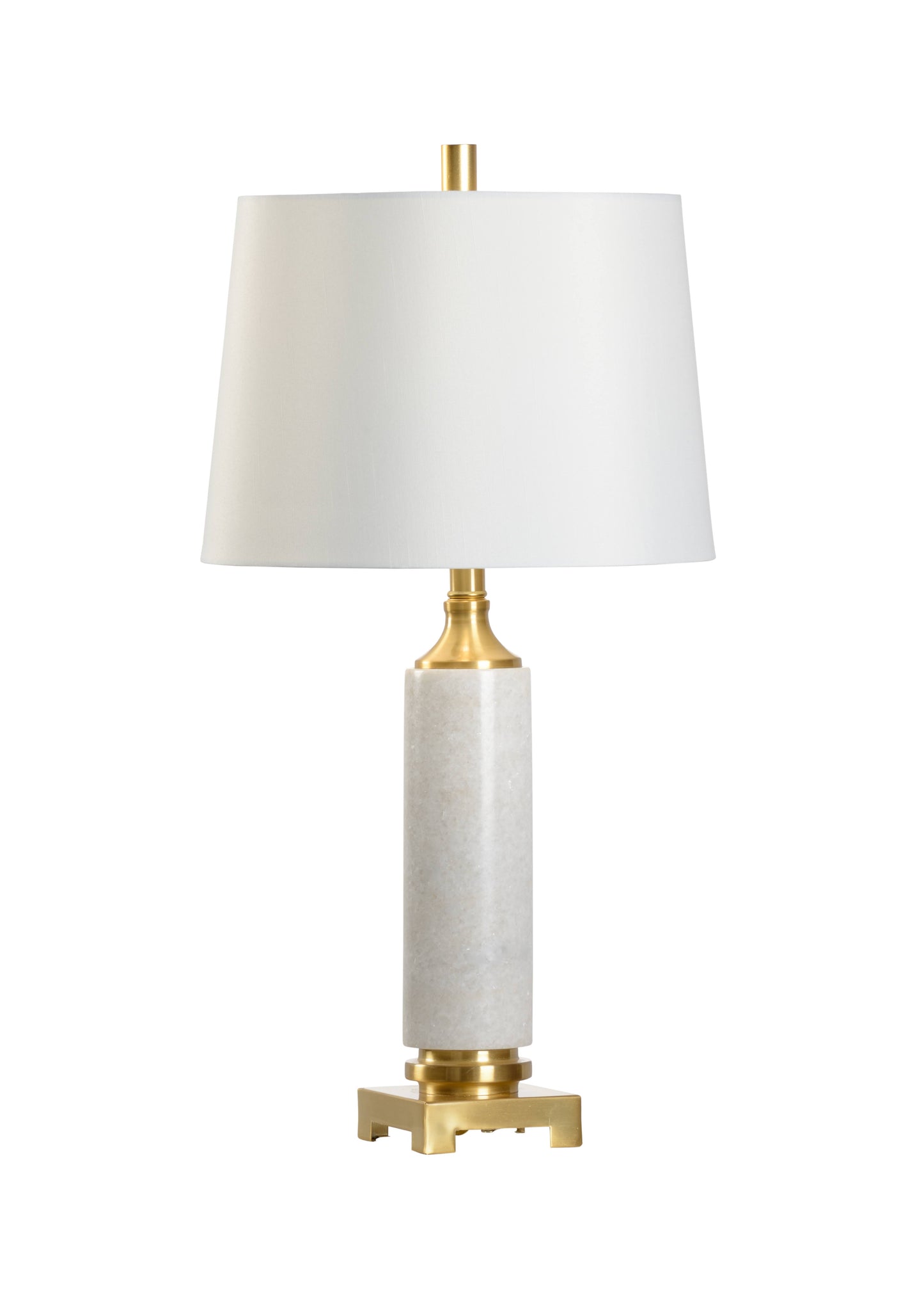 Chelsea House Round White Crosby Lamp 69960 AWY0_A1NRZ30