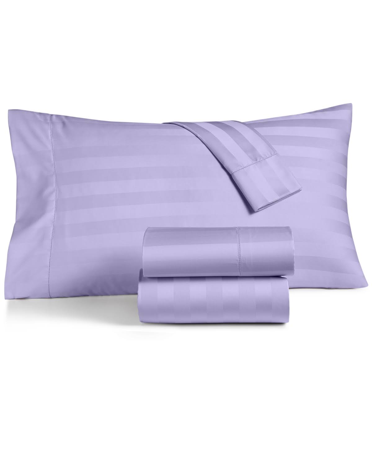 Charter Club Damask 1.5x22 Stripe 100% Supima Cotton 550 Thread Count 4 pc. Sheet Set, California King, Created for Macy&s - Pal IYB5_N7TVF43