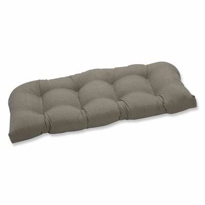 Charlton Home Tadley Outdoor Loveseat Cushion - Color: Taupe Textured Solid TTE9_O6LCB64