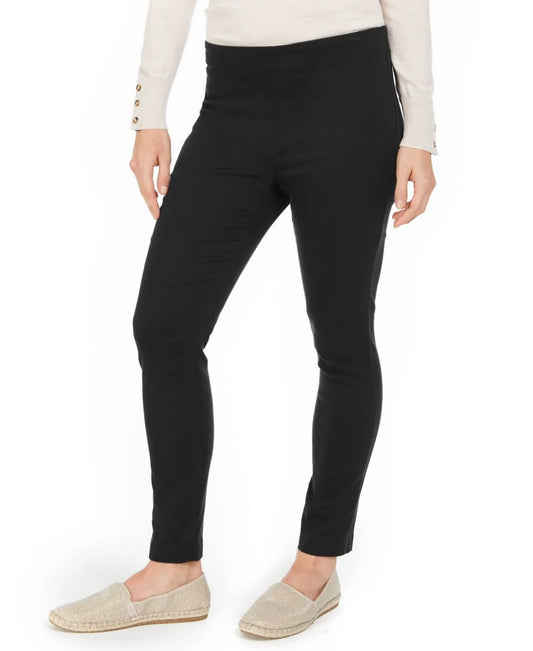 Charter Club Chelsea Twill Tummy-Control Cropped Pants, Created for Macy&s - Deep Black WRN2_S7PMQ55