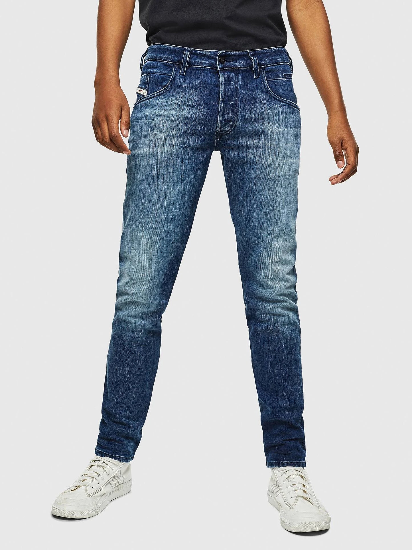 Diesel D Bazer Tapered Fit Jeans Blue REH2_T5UZJ93