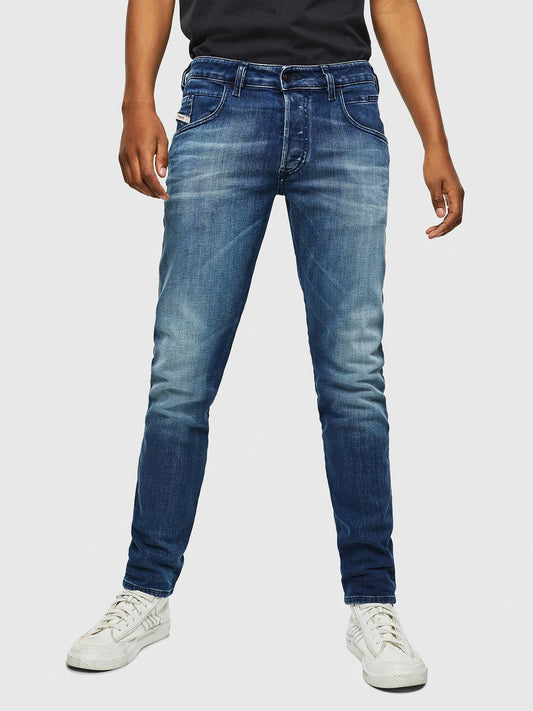 Diesel D Bazer Tapered Fit Jeans Blue REH2_T5UZJ93