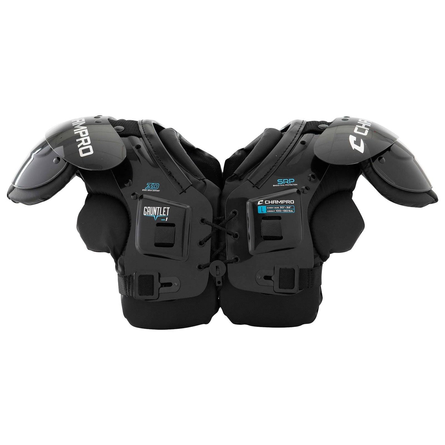 Champro Gauntlet I Youth Football Shoulder Pads, XL WVJ9_I0TGT69