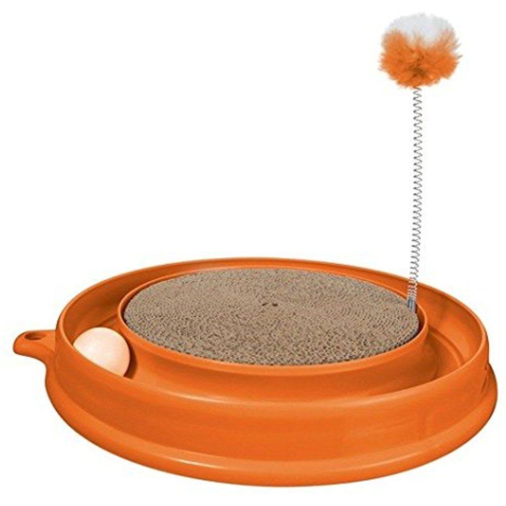 Catit Play &n Scratch Cat Toy, Orange WVJ7_Q1BNS85