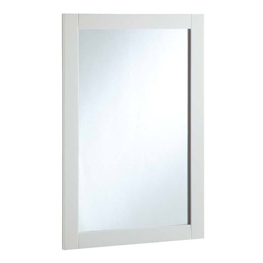 Design House 547208 20 inch x 30 inch Vanity Mirror, Semi-Gloss White SWM3_J2BSH63