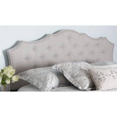 Charlton Home Houghton Upholstered Panel Headboard, Size: Queen, Beige MQY6_B6DRI15