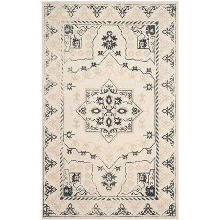 Charlton Home Driffield Hand-Tufted Ivory/Charcoal Area Rug - Rug Size: 8& x 10& NEC2_S2KJI23