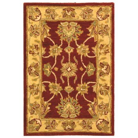 Charlton Home Cranmore Handmade Wool Red/Gold Area Rug UXM2_Y3VVQ06