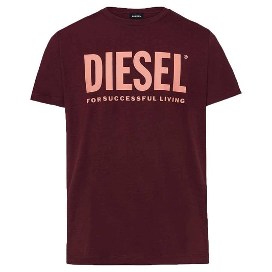 Diesel T Diego Short Sleeved Logo T Shirt Purple NCG3_U8KRI36