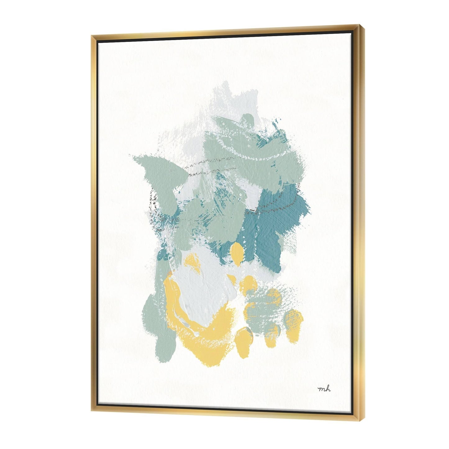 Designart Hopeful I Modern Farmhouse Framed Canvas - 34 in. Wide x 44 in. High - Gold CTY7_N7TQC20