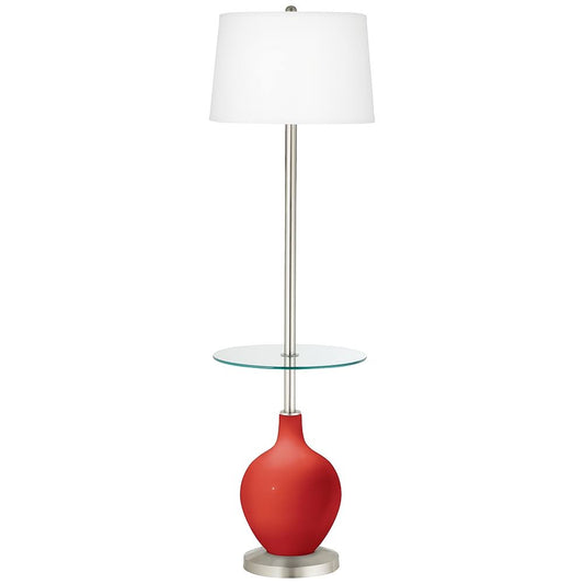 Cherry Tomato Ovo Tray Table Floor Lamp - Style #17E02 JDP0_W9UBH68