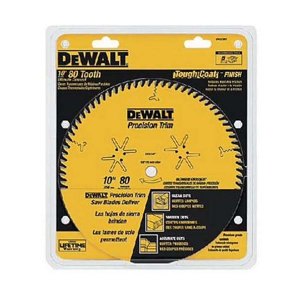 DeWalt DW3218PT 10-Inch 80 Tooth ATB Crosscutting Saw Blade with VSO0_R0MMJ34