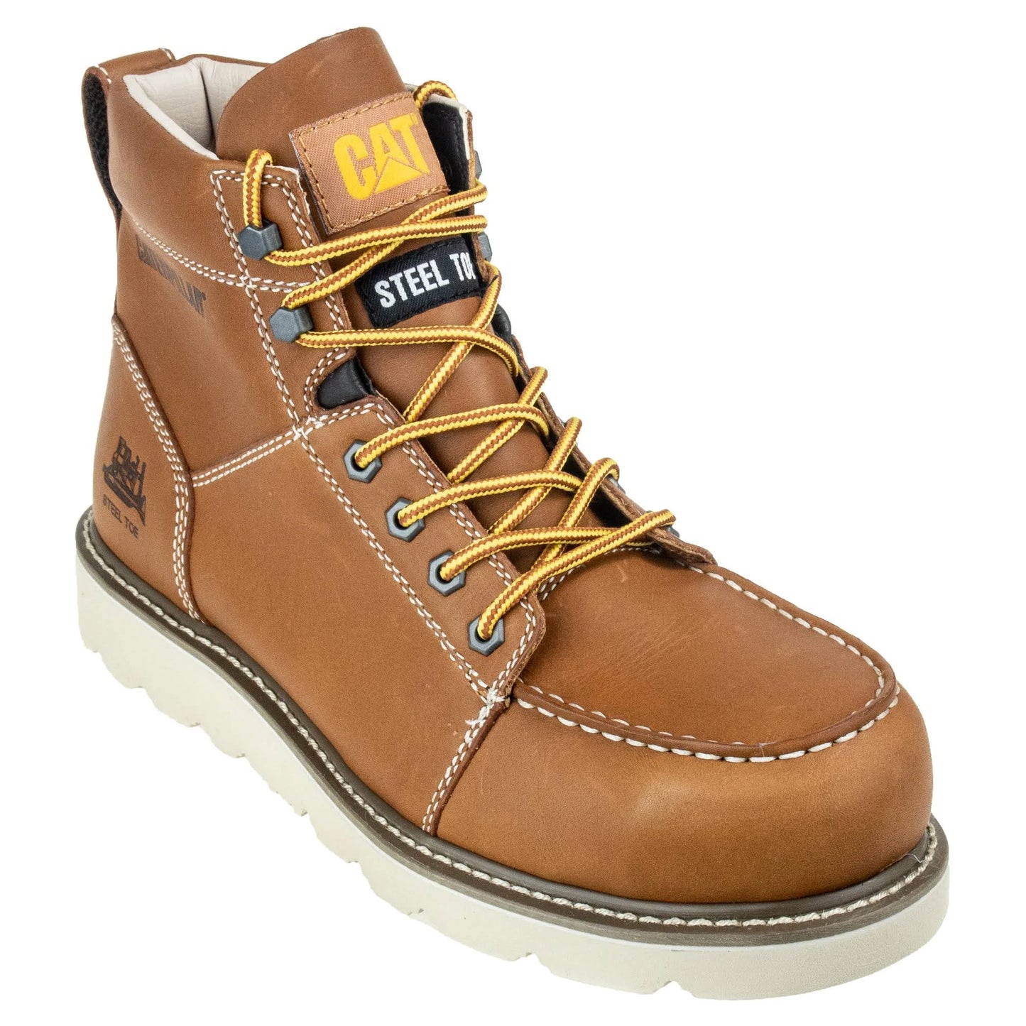 Caterpillar Tradesman Steel Toe (Brown) Mens Work Boots GAV5_Q2VVQ91