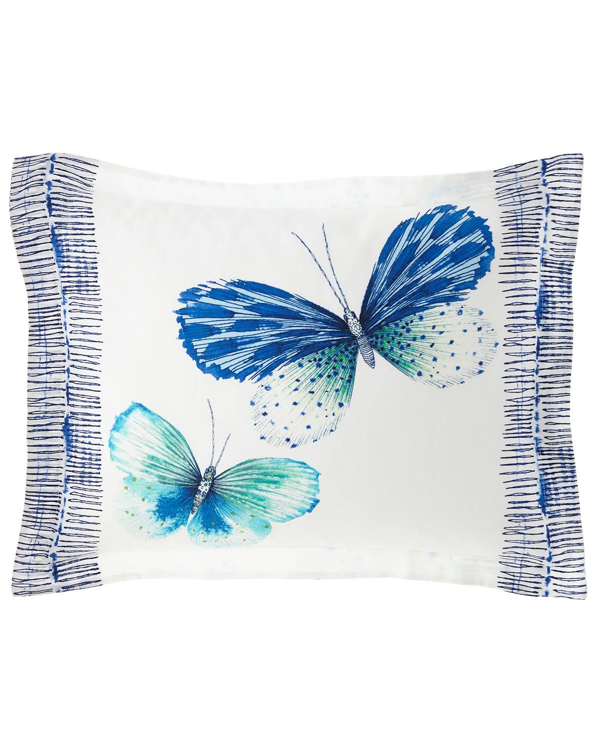 Designers Guild Papillons Cobalt King Sham OHR3_X5YDZ34