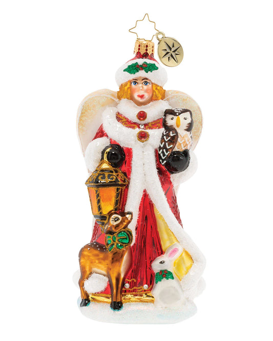 Christopher Radko Snow Angel Guide Ornament MUJ9_R2EJP20