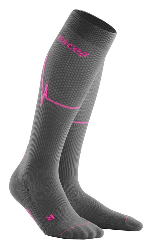 CEP Heartbeat Womens Compression Socks - Grey - EU S VTR3_Y5PMW76