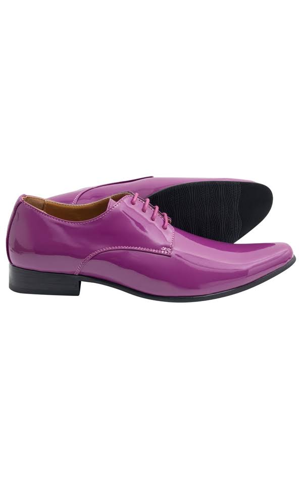 Dobell Purple Patent Contemporary Tuxedo Shoes JTL4_N5NWS95