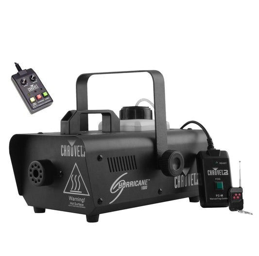 Chauvet DJ Hurricane 1000 Fog Smoke Machine w/ Wired Wireless Remot YEW2_N4POQ76