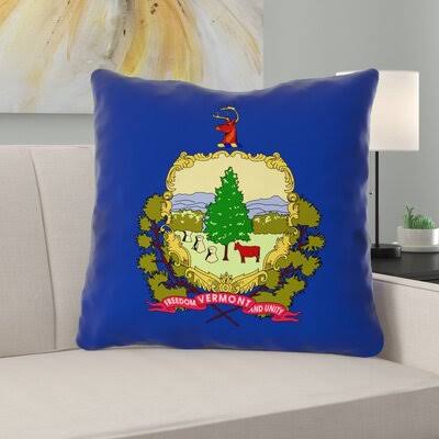 Cephas Vermont Flag Pillow East Urban Home Size: 18x22 x 18 MNX4_A0RKI23