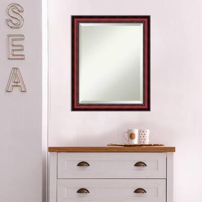 Cherry Traditional Accent Mirror Darby Home Co Size: 23x22 H x 19x22 W x 1x22 D TJQ0_J6PLN03