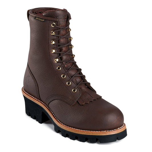 Chippewa Mens Briar Insulated Waterproof Steel Toe Logger 8 in. Boot BDC5_R5VCY87