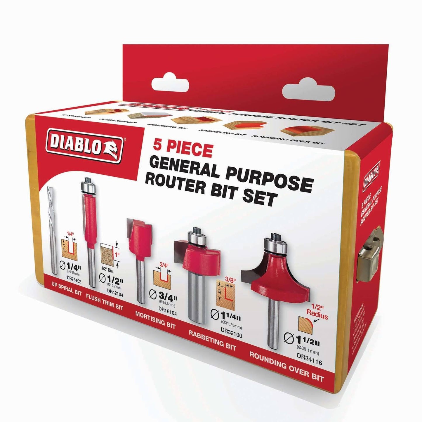 Diablo Router Bit Set, General Purpose FCI6_V2NRB69