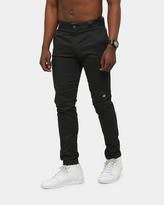 Dickies Skinny Straight Fit Double Knee Work Pant Black QRB0_B7GZP00