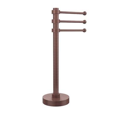 Charlton Home 5A0BDD071BCE4B6A864341B96DCE23E0 Beresford 3 Swing Arm Countertop Towel Stand Finish: Antique Copper NOG1_U5SXR92