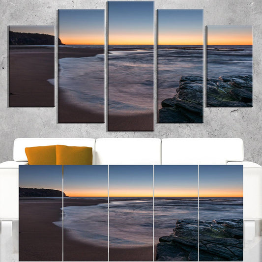 Design Art Sunrise at Sydney Over Sea- 60x32 - 5 Panels AGO7_F0NRT79