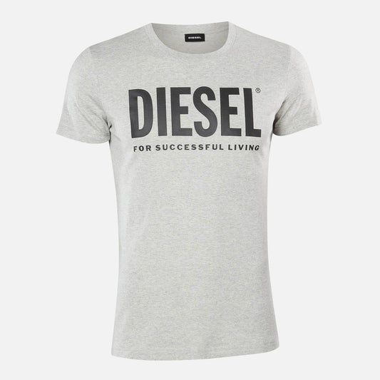 Diesel T-Diego-Logo Unisex Gray T-Shirts UVA5_G3JSX26