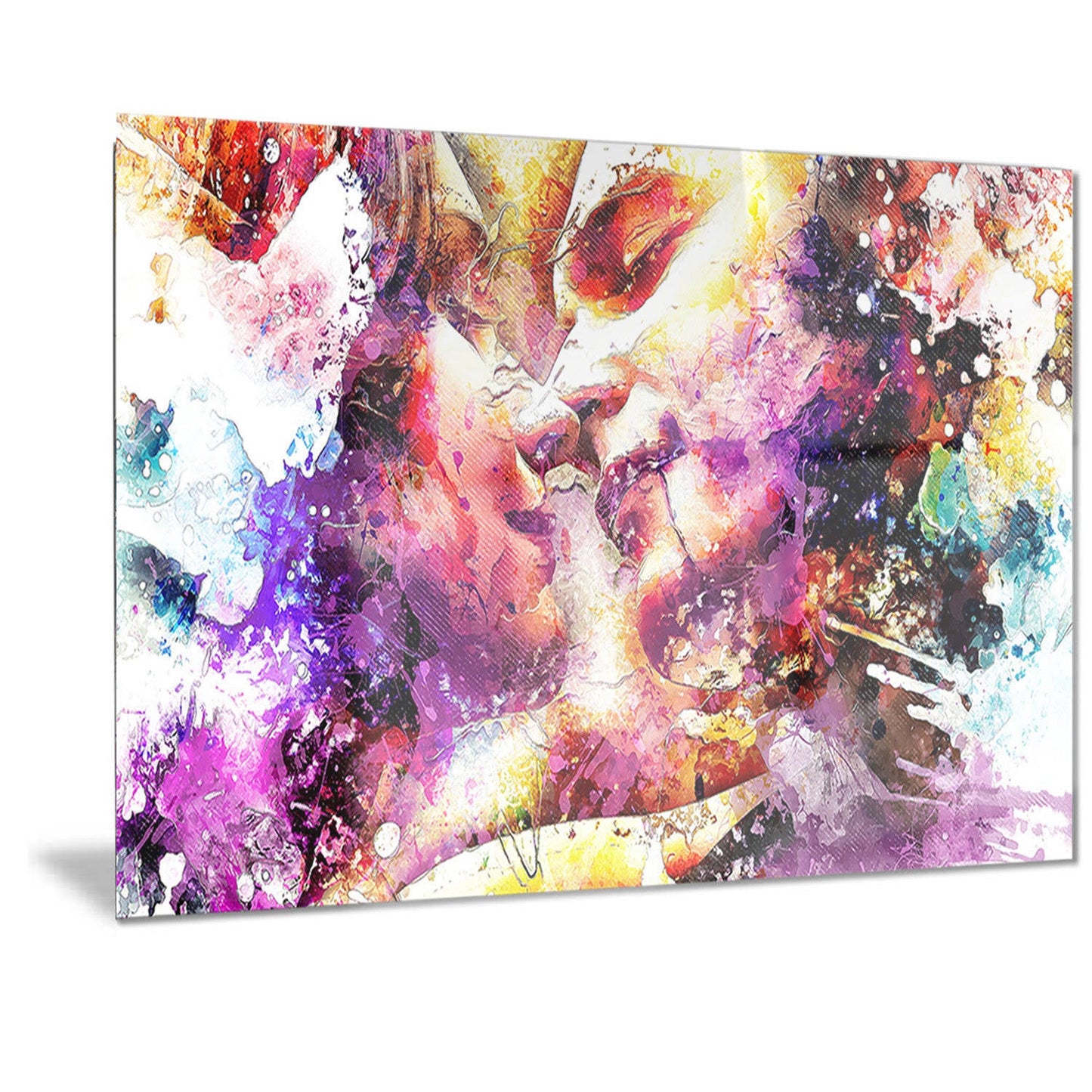 Designart &First of Many Sensual Metal Wall Art - 28 in. Wide x 12 in. High - 1 Panel RKS6_L8VDB55