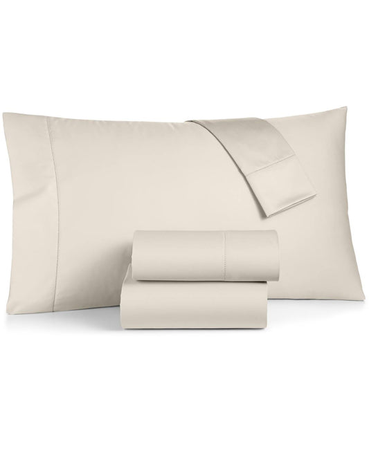 Charter Club Damask Solid 100% Supima Cotton 550 Thread Count Flat Sheet, King, Created for Macy&s - Neo Natural XYM1_L2DSW60