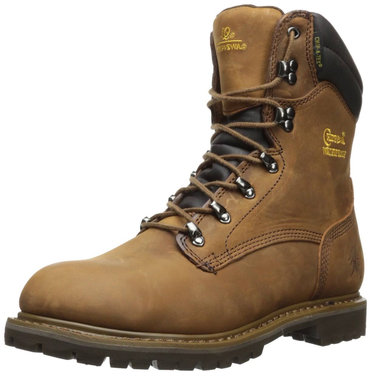 Chippewa Mens 8-Inch Insulated Waterproof Work Boots HXA9_V5UPZ93