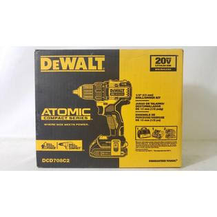 DeWalt DCD708C2 Atomic Compact Series 20V Max Brushless 1/2x22 Drill/Driver Kit LPB1_V0KOH95