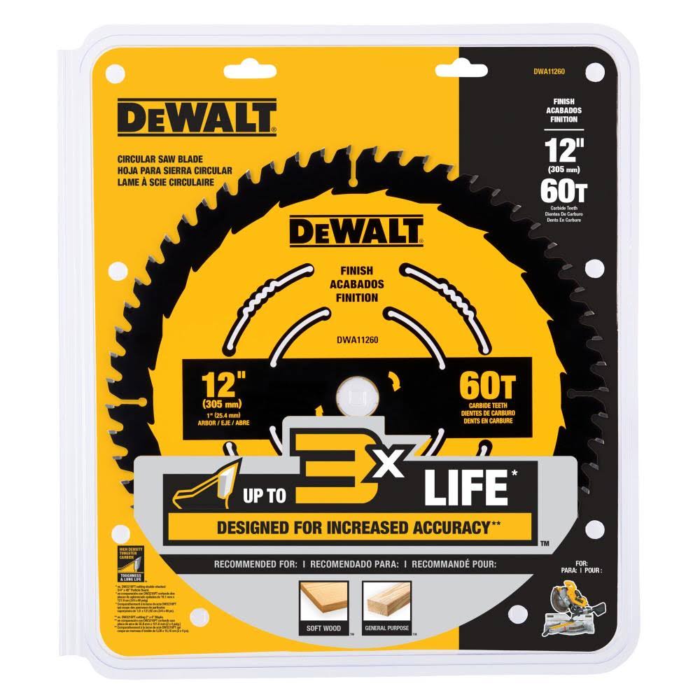 DeWalt Circular Saw Blade 12in 60T DWA11260 | Acme Tools SFP7_M8JUW86