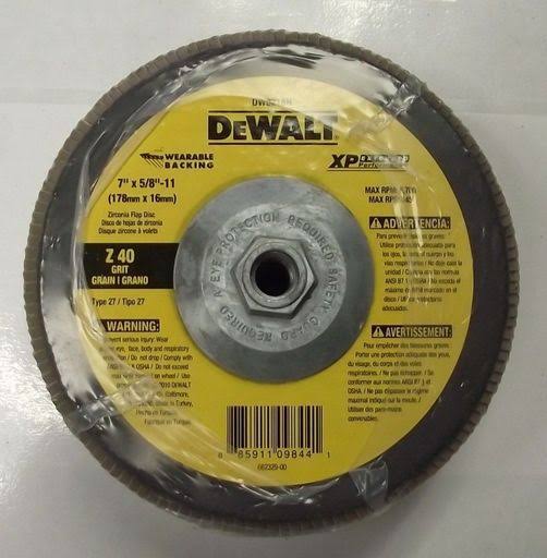 DeWalt DW8218H 7x22 x 5/8x22-11 Z 40 Grit Type 27 WB Flap Discs 5 Pack BJR8_W3VKG25