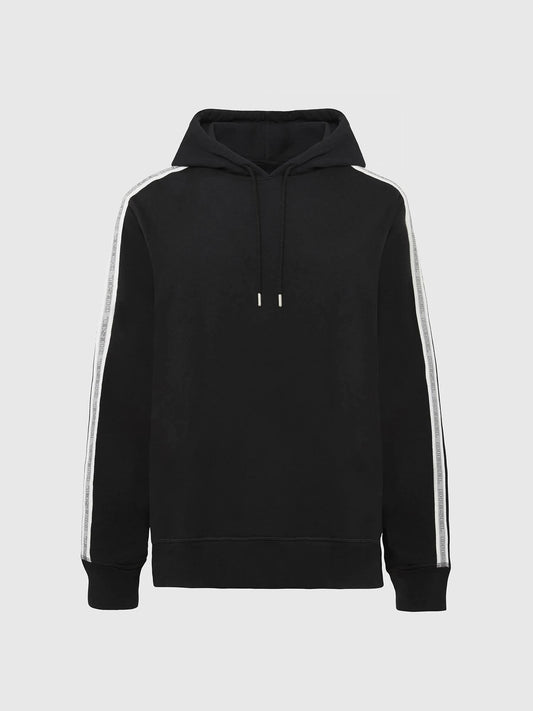 Diesel Umlt-brandon Hoodie with Star Print - Black - Hoodies FFG1_E5XNP60