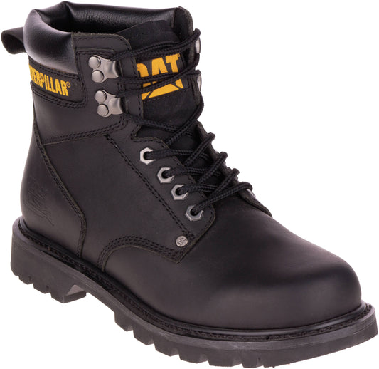 Caterpillar Mens Second Shift Steel Toe Work Boot, Size: 8 W, Black IFJ4_Q0RPN84