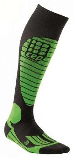 Cep, Progressive+ Race Ski Socks, Womens-Size 4-Black/Green RCD3_S7WHJ13