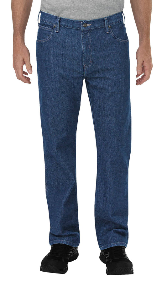 Dickies Mens Flex Relaxed Fit Straight Leg 5-Pocket Carpenter Tough Max Denim Jean UAE6_Q8KIZ58