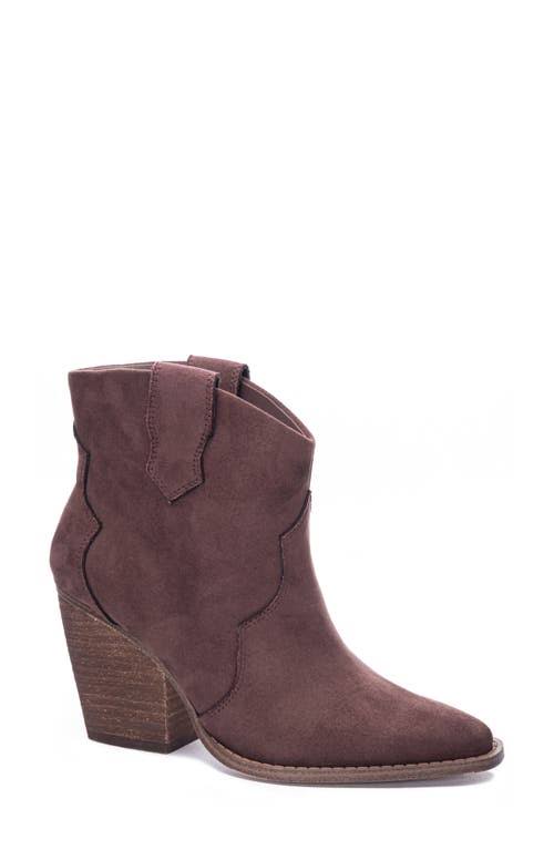 Chinese Laundry Bonnie Bootie, Size 6 in Brown Faux Leather at Nordstrom KLC1_I6VAI10