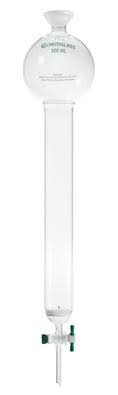 Chemglass Chromatography Columns with Spherical Joint, PTFE Stopcock, Fritted Disc, and Reservoir, CG-1203-28 80067-170, Chromat FXO0_B3GID74